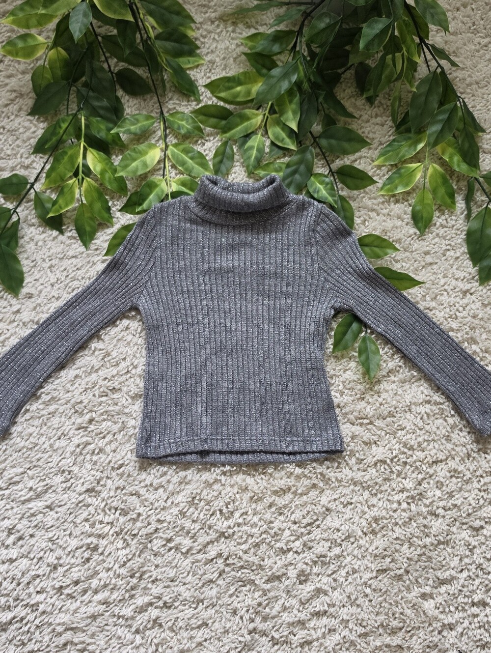 Toddler Girl Grey Turtleneck (2T)